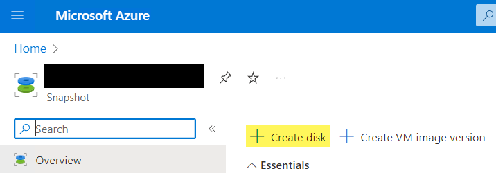 Create Disk