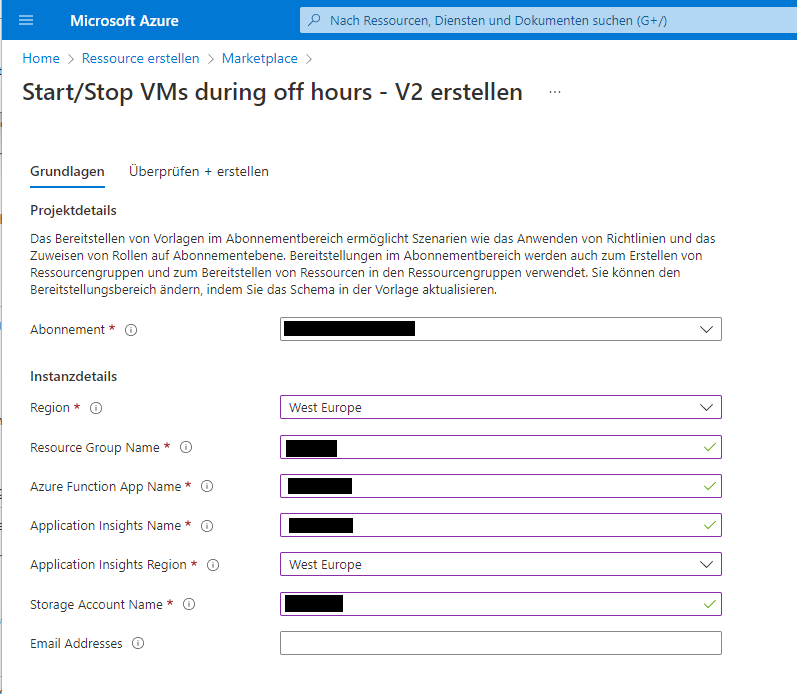 Start/Stop VMs during off hours - V2