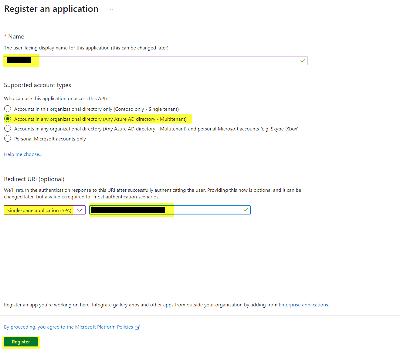 Register App